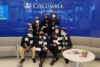 Students in winter gear